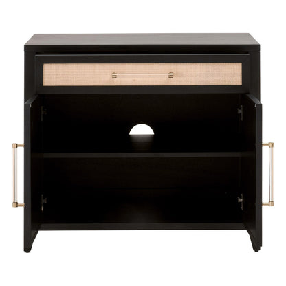 Essentials For Living - Traditions Holland Media Chest - 6146.B-BLK/NAT_CLOSEOUT view 3