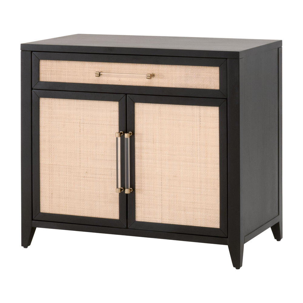 Essentials For Living - Traditions Holland Media Chest - 6146.B-BLK/NAT_CLOSEOUT view 4