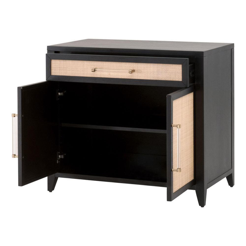 Essentials For Living - Traditions Holland Media Chest - 6146.B-BLK/NAT_CLOSEOUT view 5