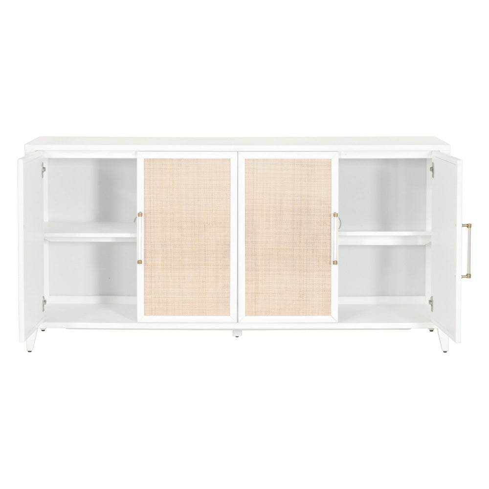Essentials For Living - Traditions Holland Media Sideboard - 6142.WHT/NAT view 2
