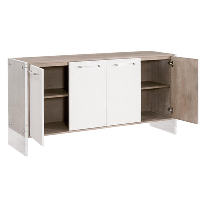 Essentials For Living - Traditions Lorin Shagreen Media Sideboard - 6109.NG/PRL-SHG/BSL_CLOSEOUT view 6