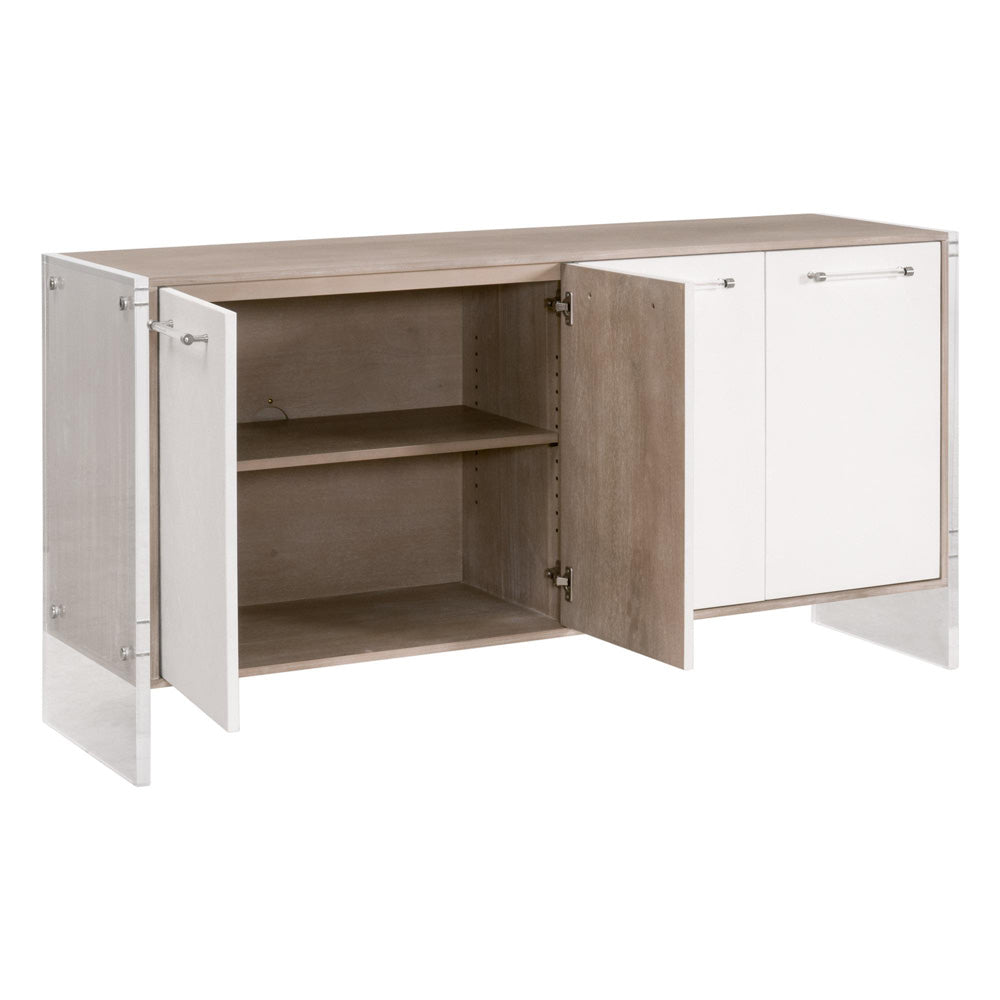 Essentials For Living - Traditions Lorin Shagreen Media Sideboard - 6109.NG/PRL-SHG/BSL_CLOSEOUT view 7