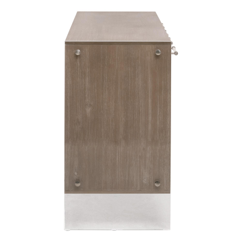 Essentials For Living - Traditions Lorin Shagreen Media Sideboard - 6109.NG/PRL-SHG/BSL_CLOSEOUT view 9