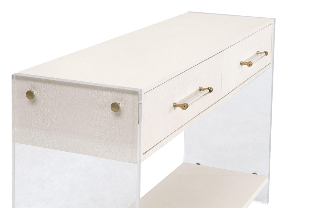 Essentials For Living - Traditions Sonia Shagreen Console Table - 6111.PRL-SHG/BBRS_CLOSEOUT view 6