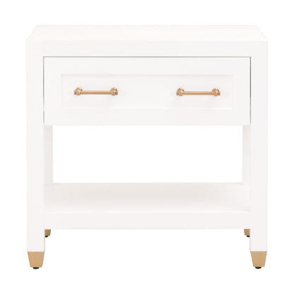 Essentials For Living - Traditions Stella 1-Drawer Nightstand - 6134.WHT/BBRS view 1