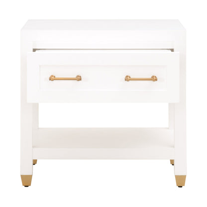 Essentials For Living - Traditions Stella 1-Drawer Nightstand - 6134.WHT/BBRS view 2