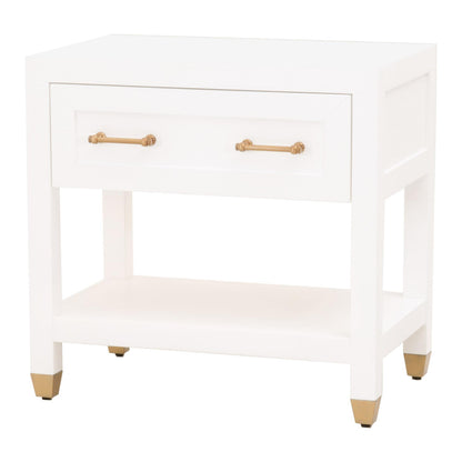Essentials For Living - Traditions Stella 1-Drawer Nightstand - 6134.WHT/BBRS view 3