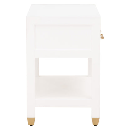 Essentials For Living - Traditions Stella 1-Drawer Nightstand - 6134.WHT/BBRS view 4