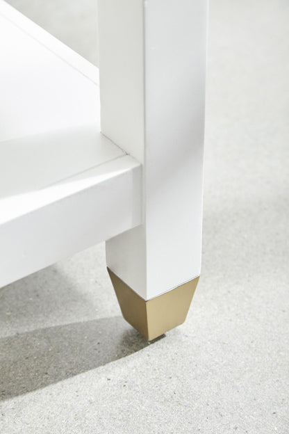 Essentials For Living - Traditions Stella 1-Drawer Nightstand - 6134.WHT/BBRS view 6