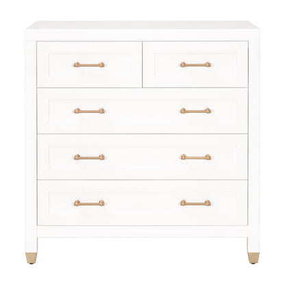 Essentials For Living - Traditions Stella 5-Drawer High Chest - 6135.WHT/BBRS view 1