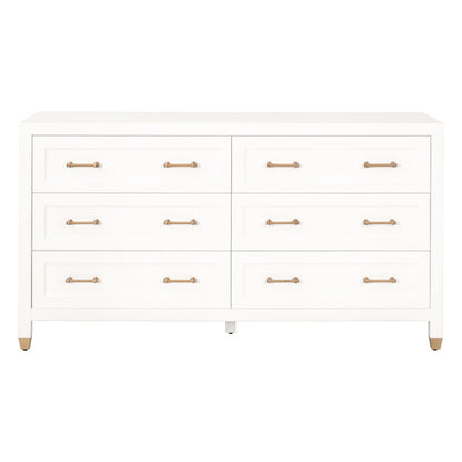 Essentials For Living - Traditions Stella 6-Drawer Double Dresser - 6136.WHT/BBRS view 1