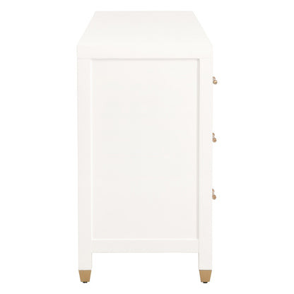 Essentials For Living - Traditions Stella 6-Drawer Double Dresser - 6136.WHT/BBRS view 4