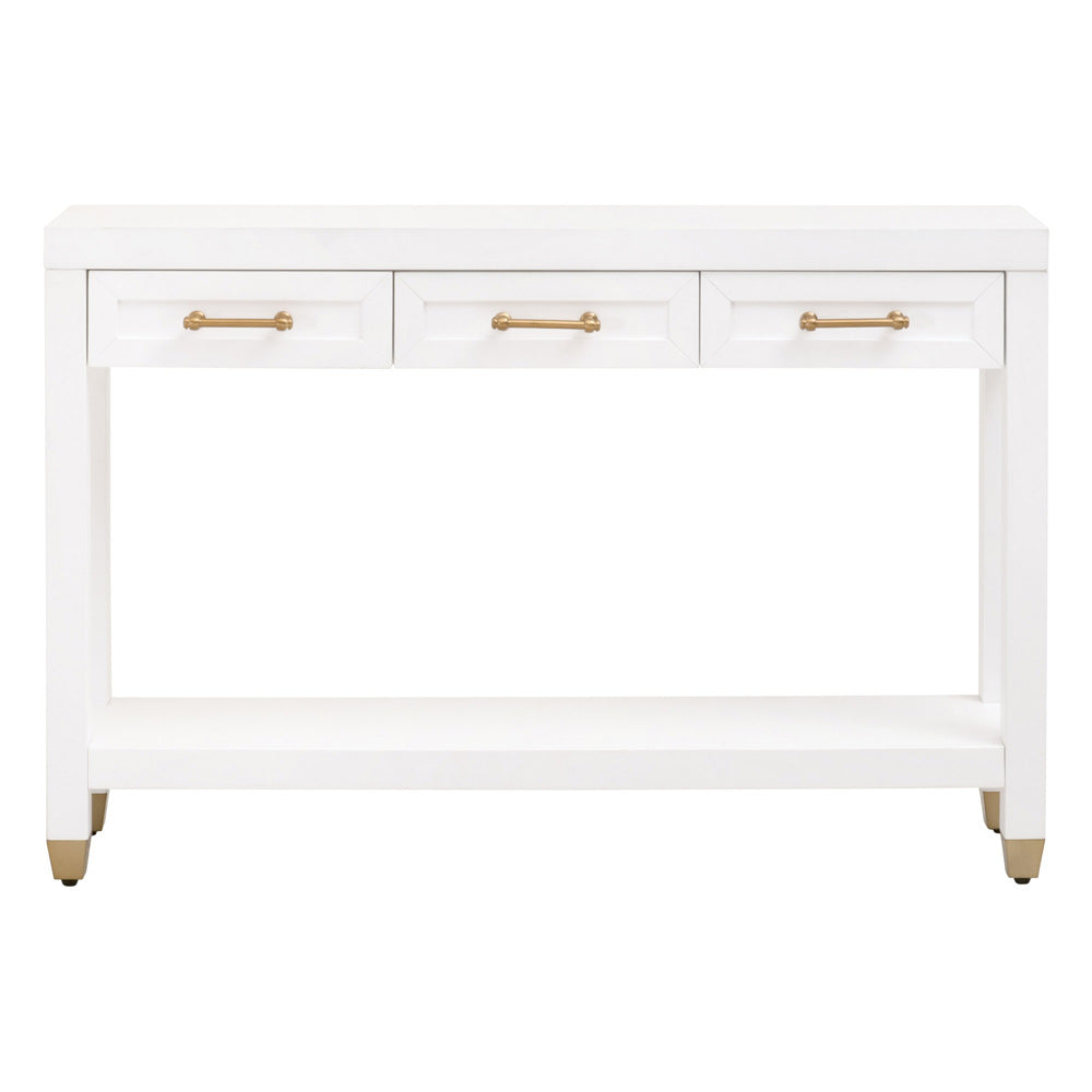 Essentials For Living - Traditions Stella Narrow Console Table - 6138.WHT/BBRS view 1