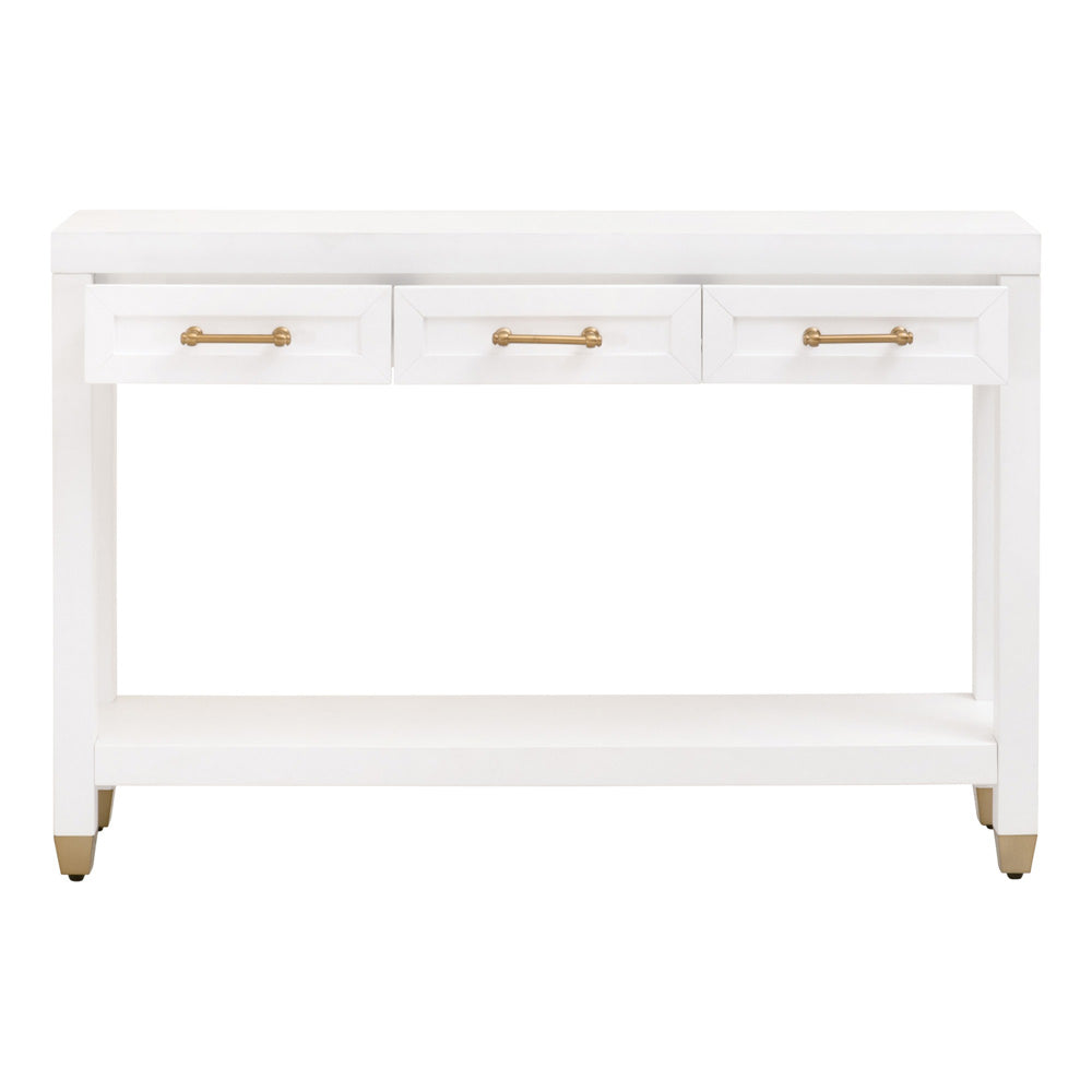 Essentials For Living - Traditions Stella Narrow Console Table - 6138.WHT/BBRS view 2