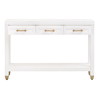 Essentials For Living - Traditions Stella Narrow Console Table - 6138.WHT/BBRS view 2