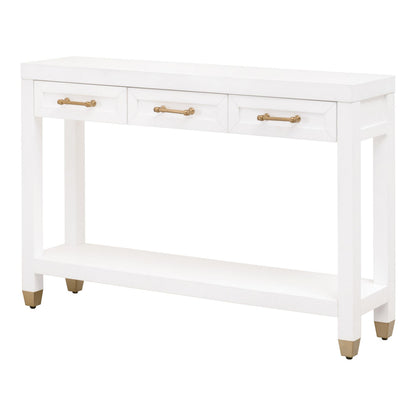 Essentials For Living - Traditions Stella Narrow Console Table - 6138.WHT/BBRS view 3