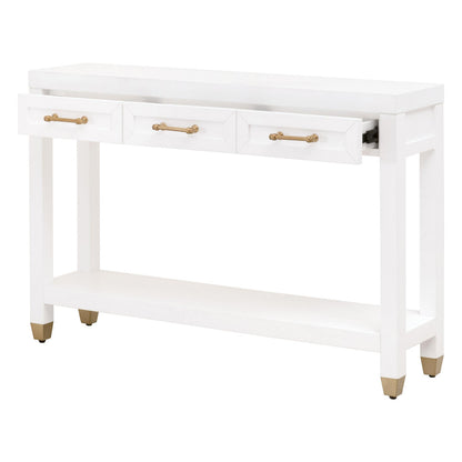 Essentials For Living - Traditions Stella Narrow Console Table - 6138.WHT/BBRS view 4
