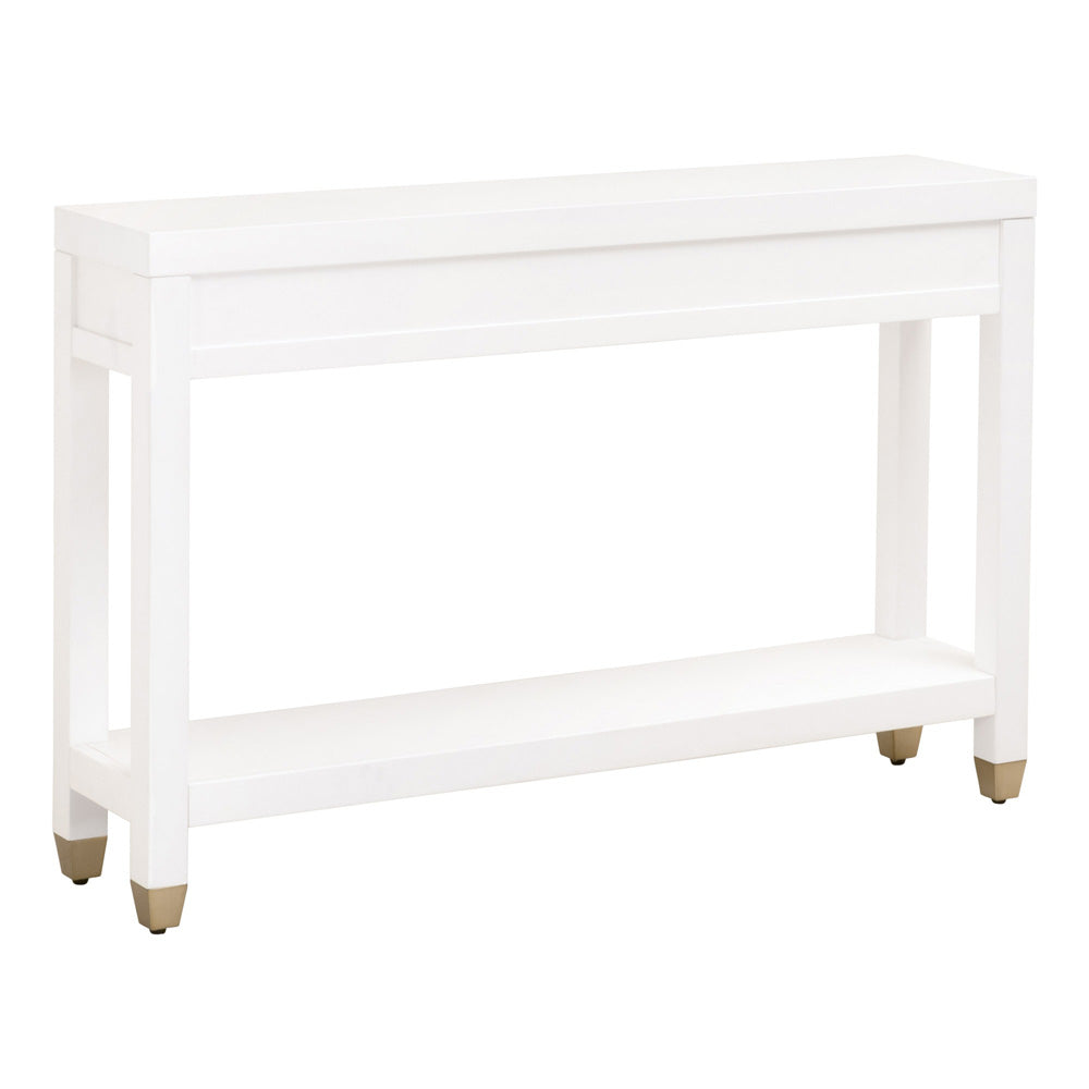 Essentials For Living - Traditions Stella Narrow Console Table - 6138.WHT/BBRS view 6