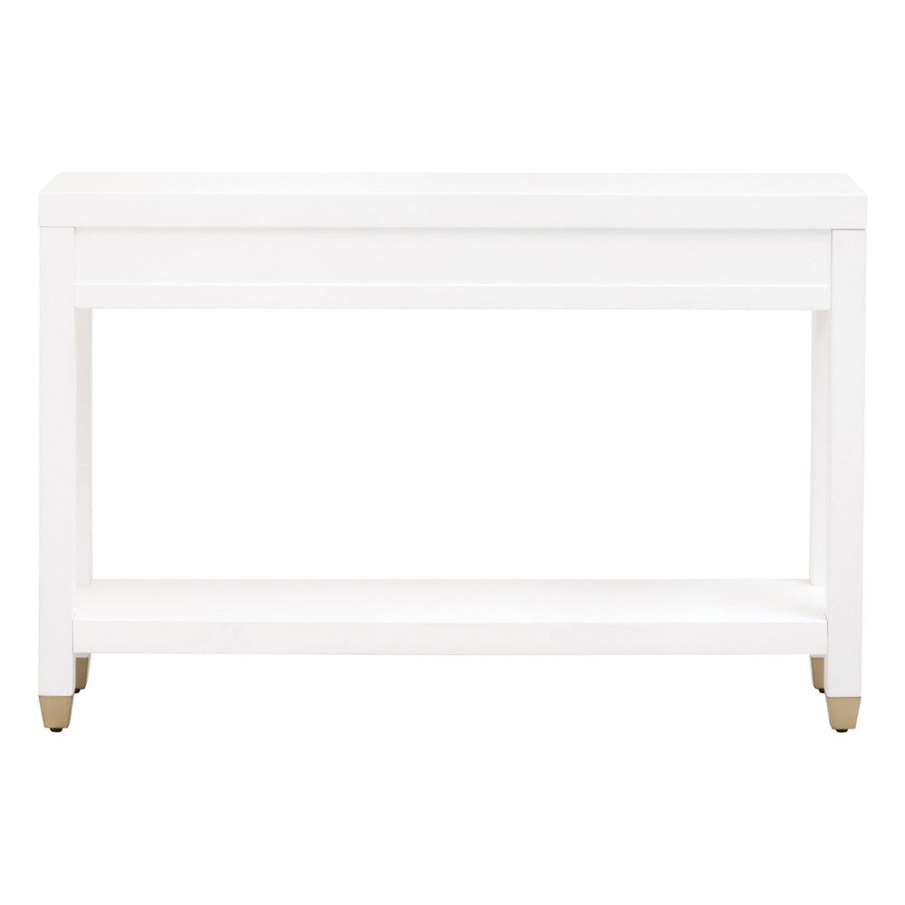 Essentials For Living - Traditions Stella Narrow Console Table - 6138.WHT/BBRS view 7