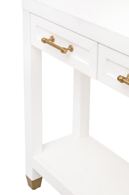 Essentials For Living - Traditions Stella Narrow Console Table - 6138.WHT/BBRS view 8