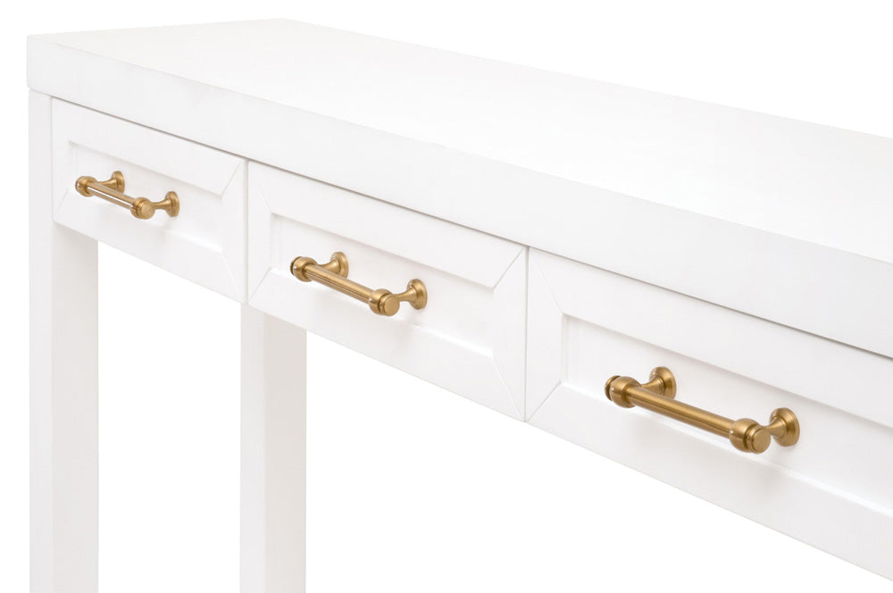 Essentials For Living - Traditions Stella Narrow Console Table - 6138.WHT/BBRS view 10