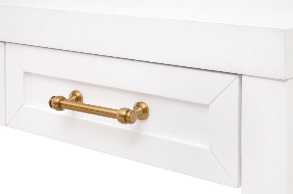Essentials For Living - Traditions Stella Narrow Console Table - 6138.WHT/BBRS view 11