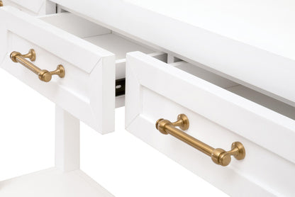 Essentials For Living - Traditions Stella Narrow Console Table - 6138.WHT/BBRS view 12