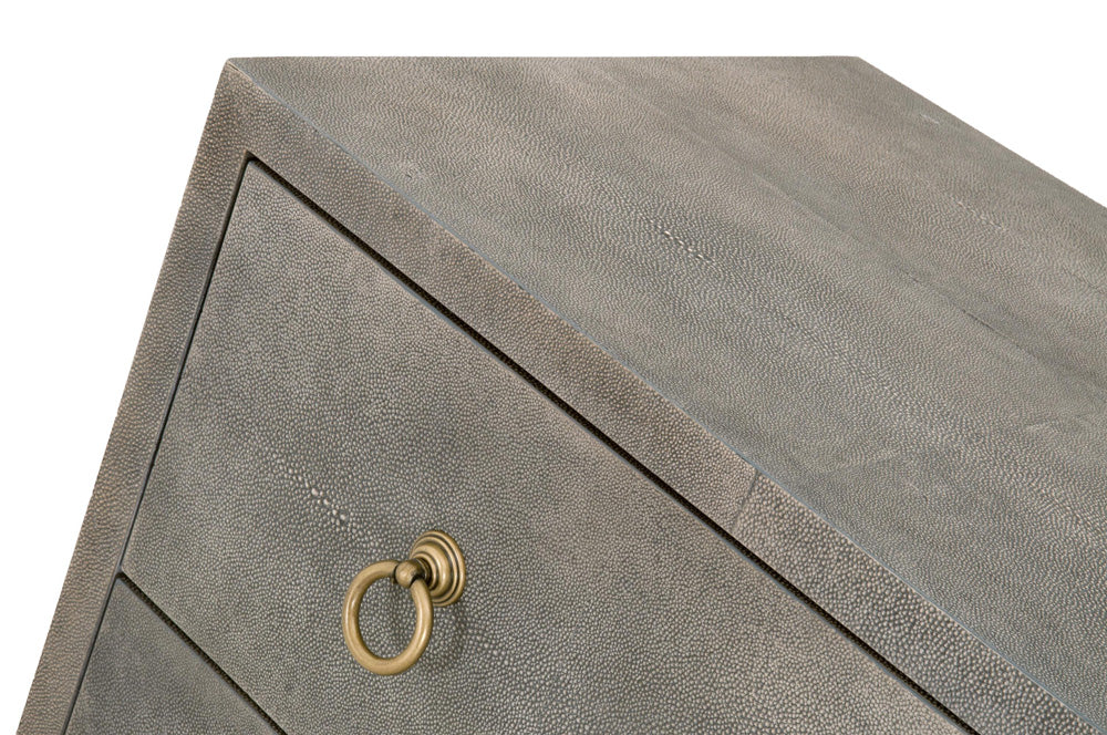 Essentials For Living - Traditions Strand Shagreen 6-Drawer Double Dresser - 6122.GRY-SHG/GLD view 9