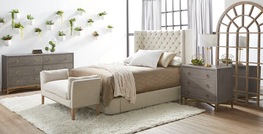 Essentials For Living - Traditions Strand Shagreen 6-Drawer Double Dresser - 6122.GRY-SHG/GLD view 12