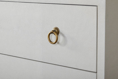 Essentials For Living - Traditions Strand Shagreen 6-Drawer Double Dresser - 6122.PRL-SHG/GLD view 9