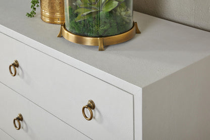 Essentials For Living - Traditions Strand Shagreen 6-Drawer Double Dresser - 6122.PRL-SHG/GLD view 10