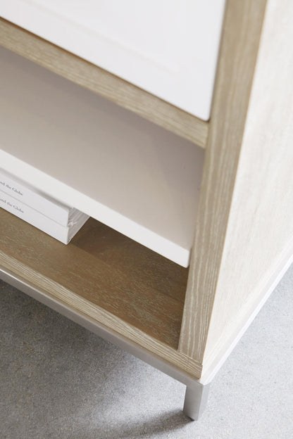 Essentials For Living - Traditions Wrenn 1-Drawer Nightstand - 6139.NG/WHT-BSTL_CLOSEOUT view 8