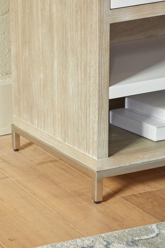 Essentials For Living - Traditions Wrenn 1-Drawer Nightstand - 6139.NG/WHT-BSTL_CLOSEOUT view 10