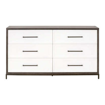 Essentials For Living - Traditions Wrenn 6-Drawer Double Dresser - 6140.BBRN/WHT-AB_CLOSEOUT view 1