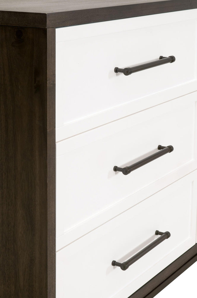 Essentials For Living - Traditions Wrenn 6-Drawer Double Dresser - 6140.BBRN/WHT-AB_CLOSEOUT view 8