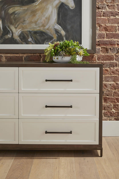 Essentials For Living - Traditions Wrenn 6-Drawer Double Dresser - 6140.BBRN/WHT-AB_CLOSEOUT view 11