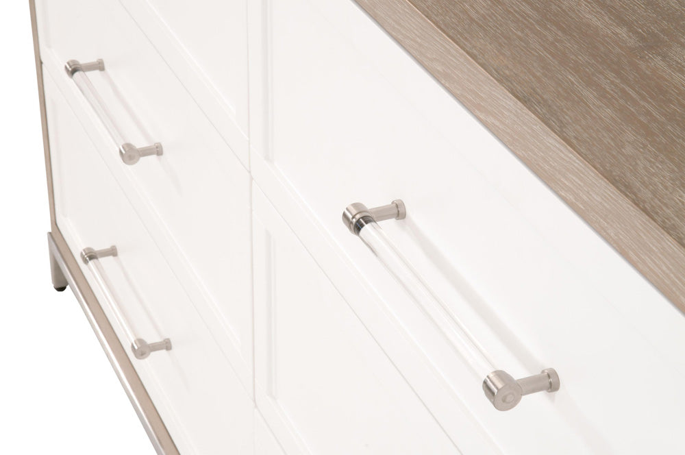 Essentials For Living - Traditions Wrenn 6-Drawer Double Dresser - 6140.NG/WHT-BSTL_CLOSEOUT view 5