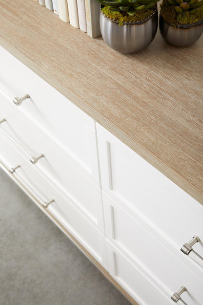 Essentials For Living - Traditions Wrenn 6-Drawer Double Dresser - 6140.NG/WHT-BSTL_CLOSEOUT view 6