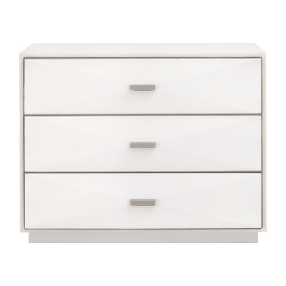 Essentials For Living - Traditions Wynn Shagreen 3-Drawer Nightstand - 6157.PRL-SHG/BSTL_CLOSEOUT view 1