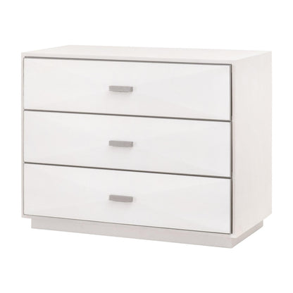 Essentials For Living - Traditions Wynn Shagreen 3-Drawer Nightstand - 6157.PRL-SHG/BSTL_CLOSEOUT view 3