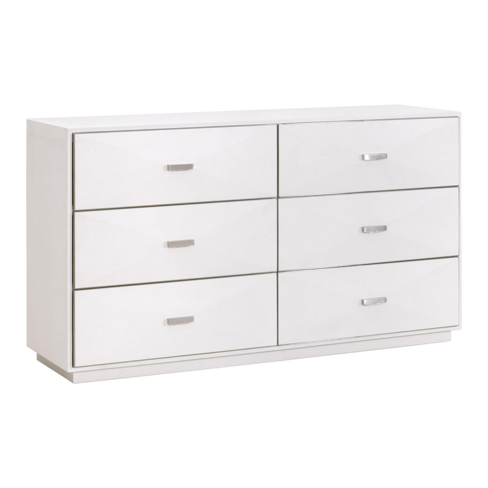 Essentials For Living - Traditions Wynn Shagreen 6-Drawer Double Dresser - 6158.PRL-SHG/BSTL_CLOSEOUT view 3