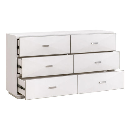 Essentials For Living - Traditions Wynn Shagreen 6-Drawer Double Dresser - 6158.PRL-SHG/BSTL_CLOSEOUT view 4