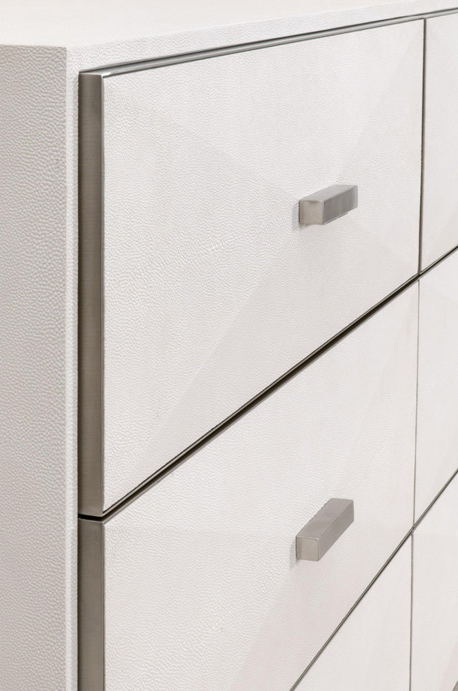 Essentials For Living - Traditions Wynn Shagreen 6-Drawer Double Dresser - 6158.PRL-SHG/BSTL_CLOSEOUT view 9