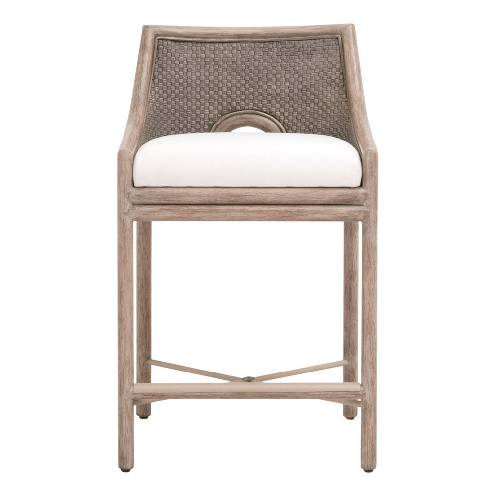 Essentials For Living - Woven Adamo Counter Stool - 6813CS.FGRY/LPPRL/FG view 1