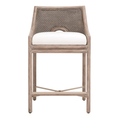 Essentials For Living - Woven Adamo Counter Stool - 6813CS.FGRY/LPPRL/FG view 1