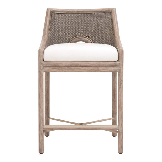Essentials For Living - Woven Adamo Counter Stool - 6813CS.FGRY/LPPRL/FG view 1