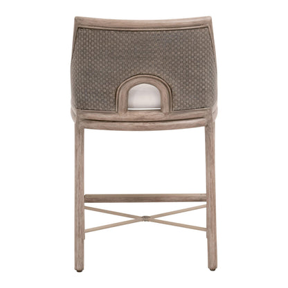 Essentials For Living - Woven Adamo Counter Stool - 6813CS.FGRY/LPPRL/FG view 5