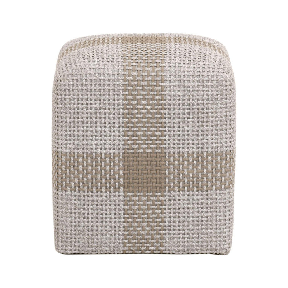 Essentials For Living - Woven Cross Accent Cube - 6880.WTA/TAU view 1