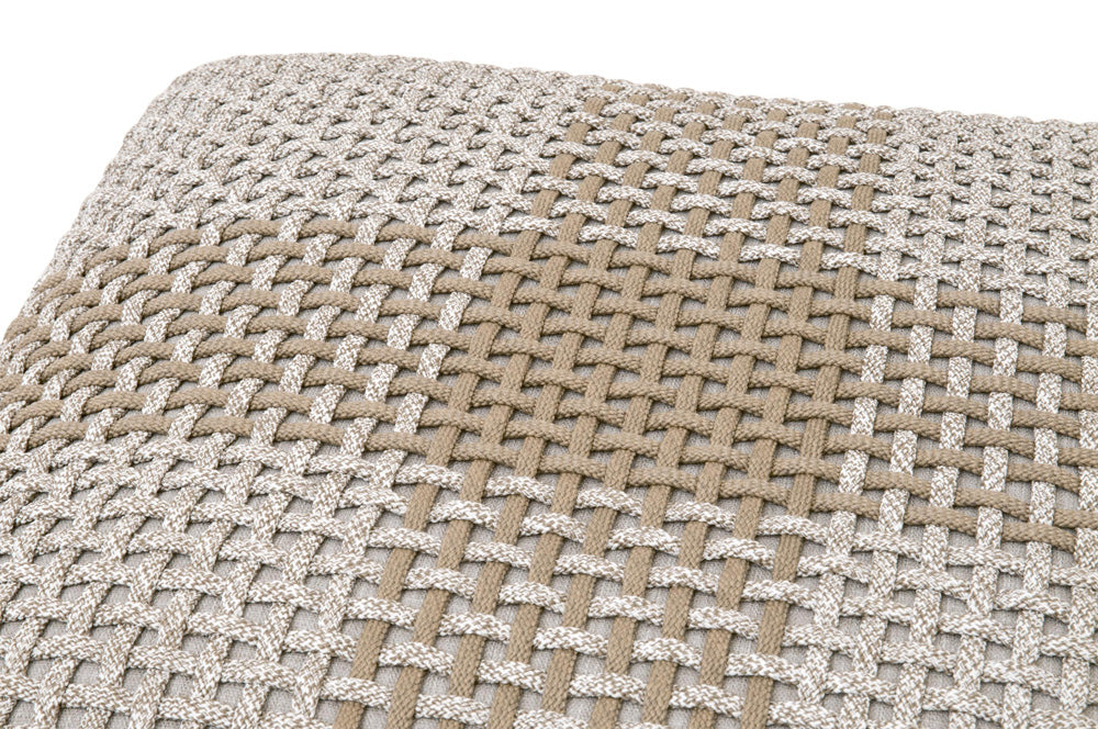 Essentials For Living - Woven Cross Accent Cube - 6880.WTA/TAU view 3