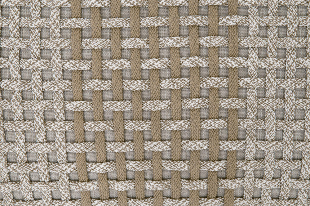 Essentials For Living - Woven Cross Accent Cube - 6880.WTA/TAU view 6